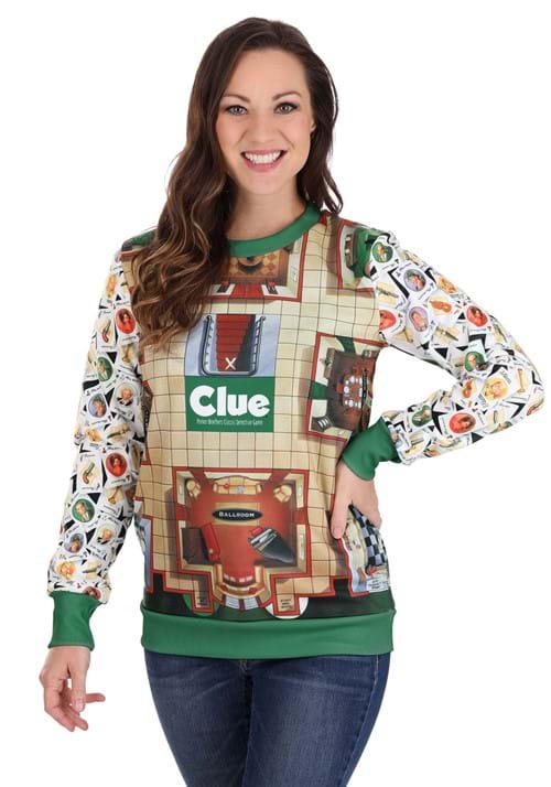 Adult Clue Board Game Mansion Sweater 8 Adult Clue Board Game Mansion Sweater