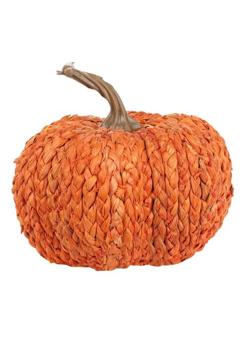 5-Inch Cornpeel Orange Pumpkin Decoration