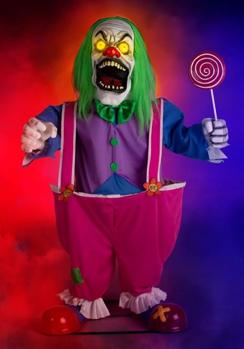 4FT Animatronic Crazy Evil Killer Clown Decoration