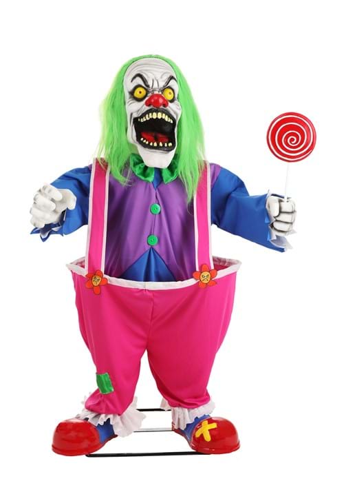 4FT Animatronic Crazy Evil Killer Clown Decoration 12 4FT Animatronic Crazy Evil Killer Clown Decoration