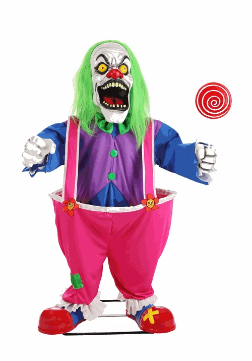 4FT Animatronic Crazy Evil Killer Clown Decoration 13 4FT Animatronic Crazy Evil Killer Clown Decoration