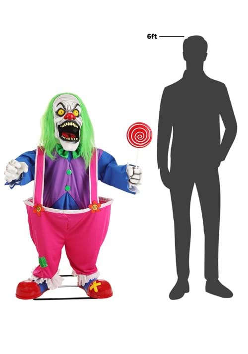 4FT Animatronic Crazy Evil Killer Clown Decoration 14 4FT Animatronic Crazy Evil Killer Clown Decoration