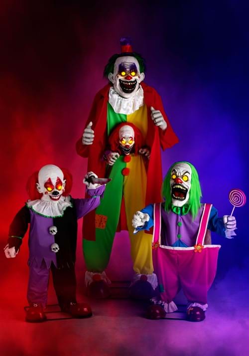 4FT Animatronic Crazy Evil Killer Clown Decoration
