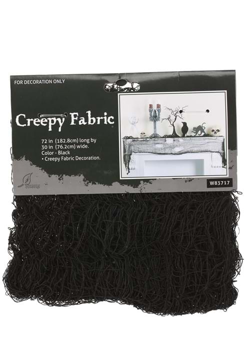 72 L x 30 W Creepy Black Gauze Cloth Decoration