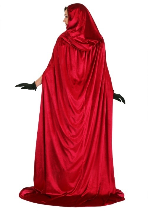 Crimson Riding Costume Cloak for Adults