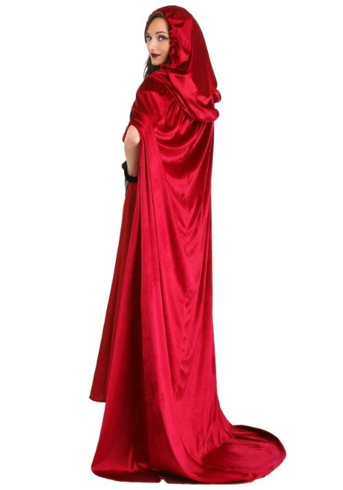Crimson Riding Costume Cloak for Adults