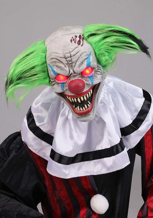 2.9FT Crouching Red Clown Animatronic Decoration