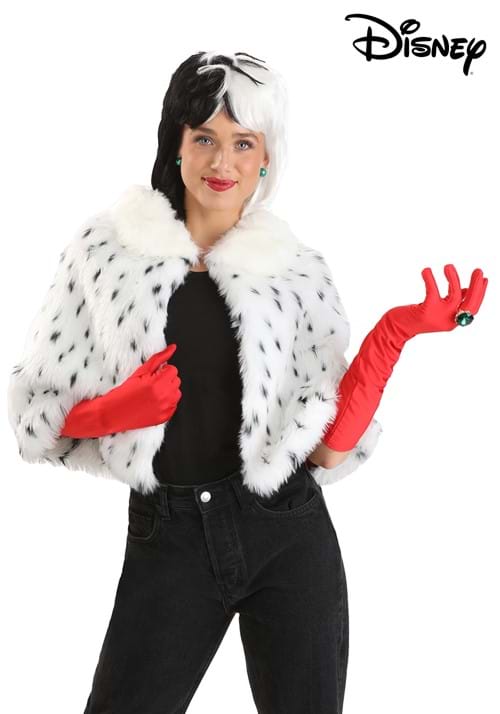 Adult Disney 101 Dalmatians Cruella Capelet & Gloves Kit