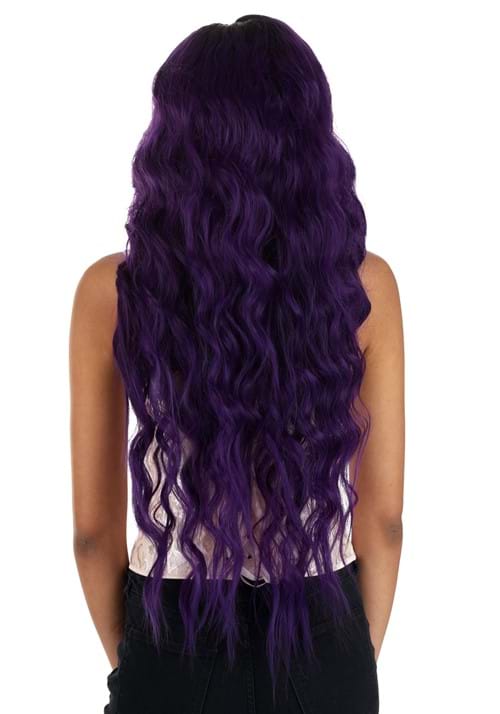 Dark Purple Long Wavy Wig