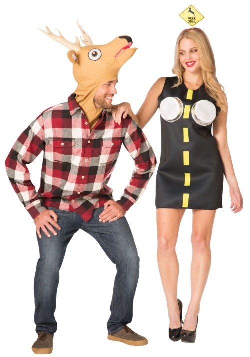 Deer in Headlights Costume Set for Couples