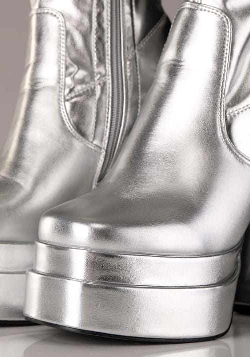 Deluxe Silver Gogo Boots for Women