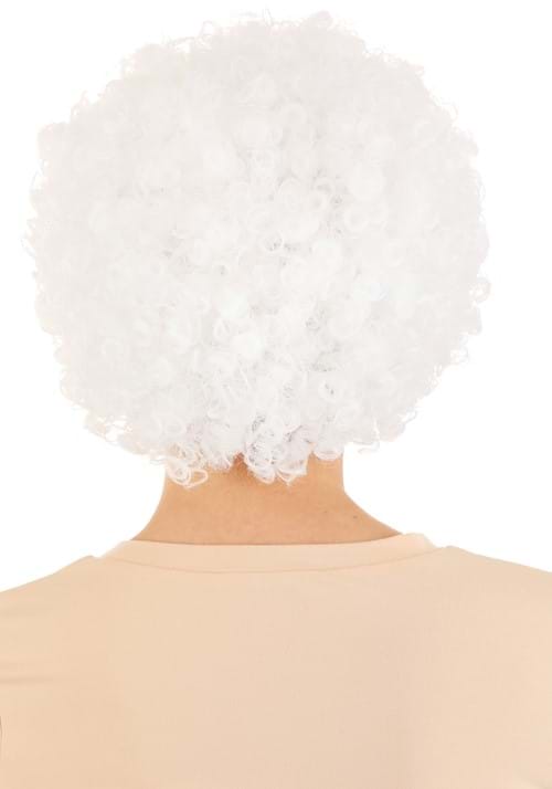 Deluxe White Afro Wig for Adults