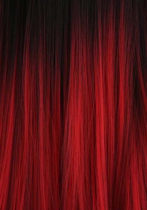Adult Black and Red Ombre Wig 3 Adult Black and Red Ombre Wig