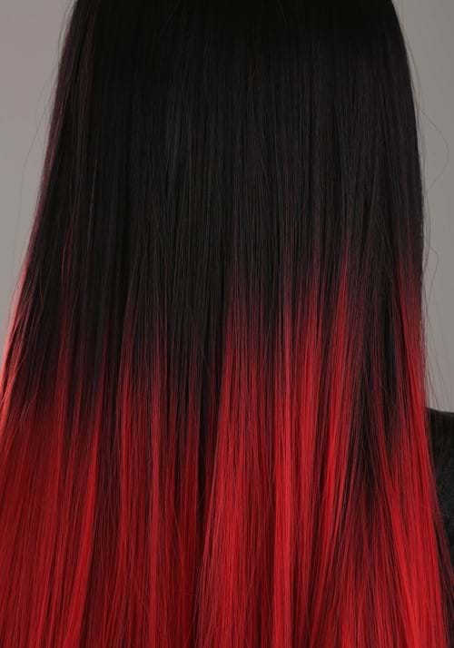 Adult Black and Red Ombre Wig 4 Adult Black and Red Ombre Wig