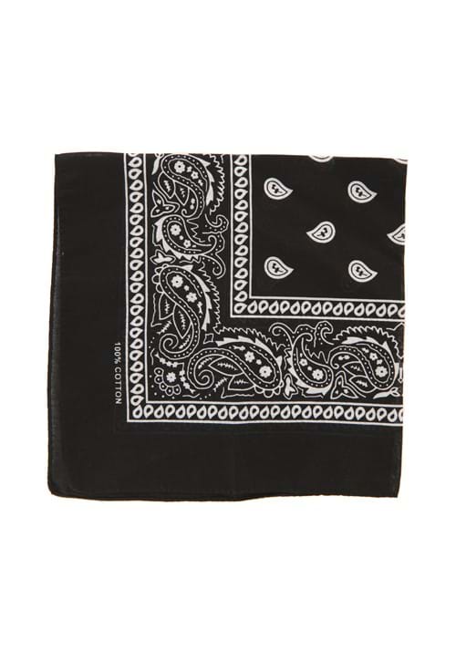 Black Bandana with Patterns