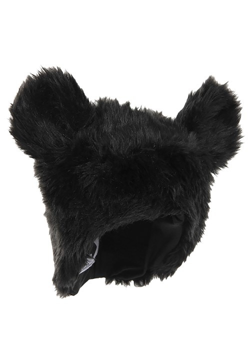 Black Bear Adult Plush Costume Hat