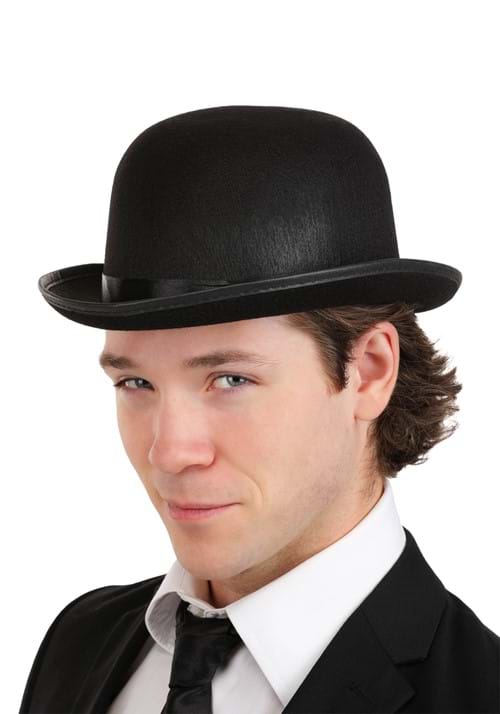 Black Costume Bowler Hat for Men