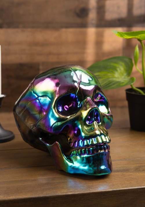Oil Slick Skull Prop