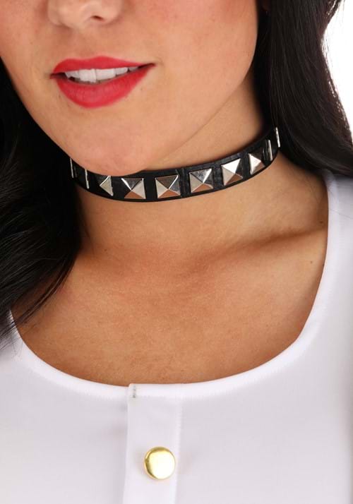 Black Studded Costume Choker Accessory