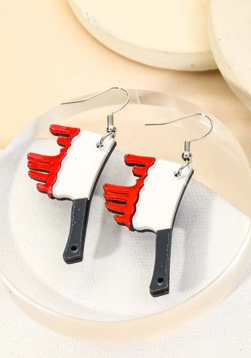 Bloody Butcher Knife Earrings