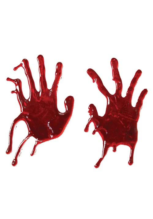 18-Inch Window Cling Bloody Hand Print Decoration
