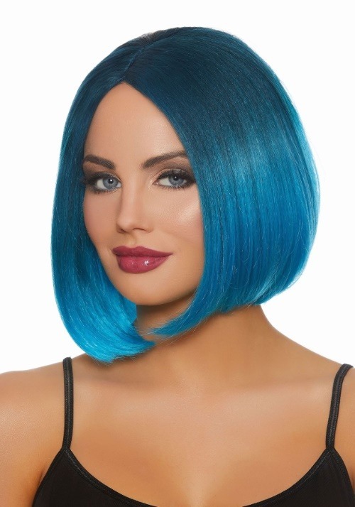 Blue Ombre Costume Wig for Women