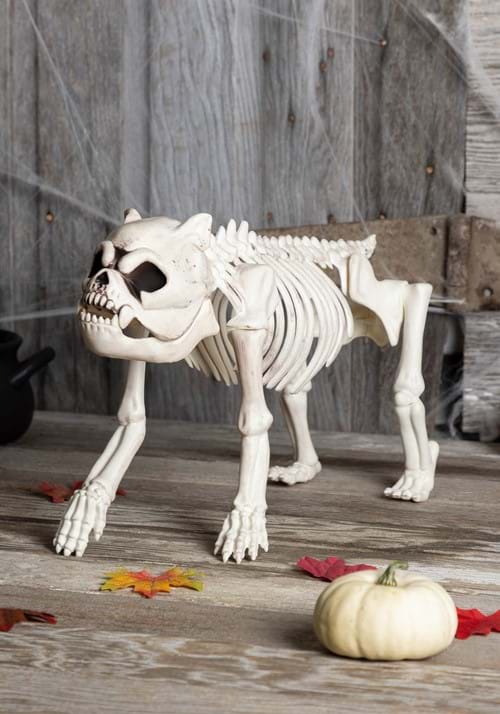 11-Inch Skeleton Dog Bones the Hungry Hound Decoration