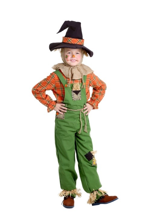 Green Overalls Scarecrow Costume for Boys