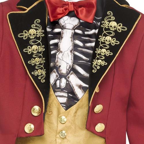 Boy's Skeletal Ringmaster Costume 4 Boy's Skeletal Ringmaster Costume