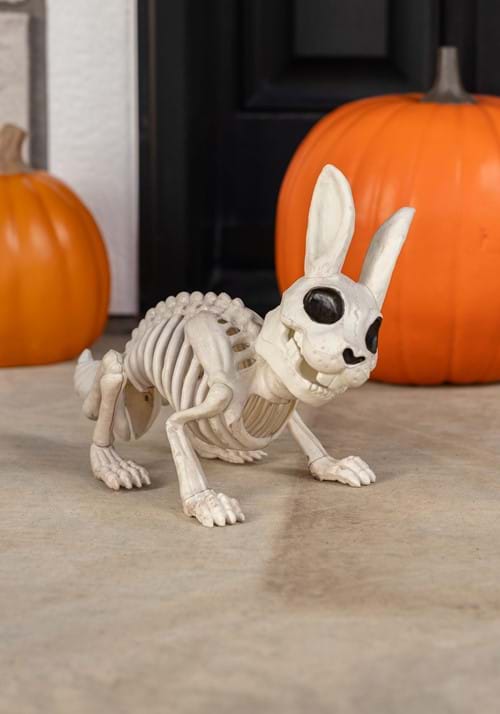 12.5-Inch Bunny Skeleton Bonez Decoration