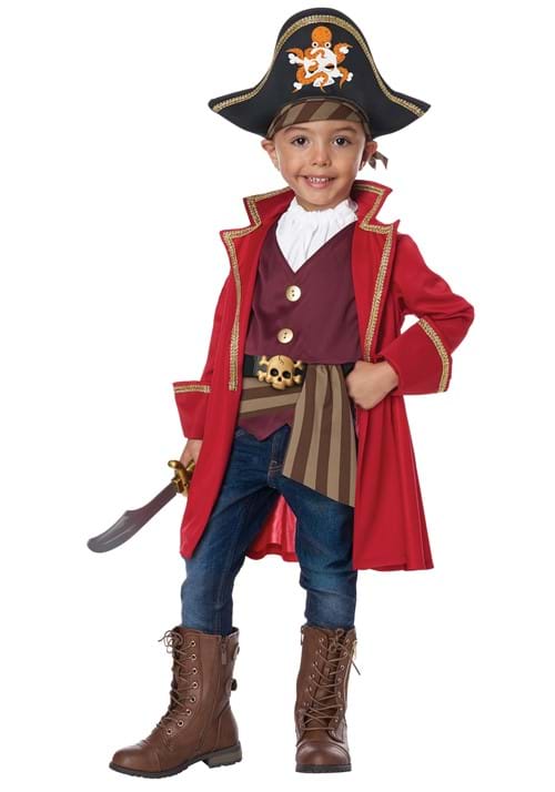 Boy's Toddler Shorty Cap'n Pirate Costume
