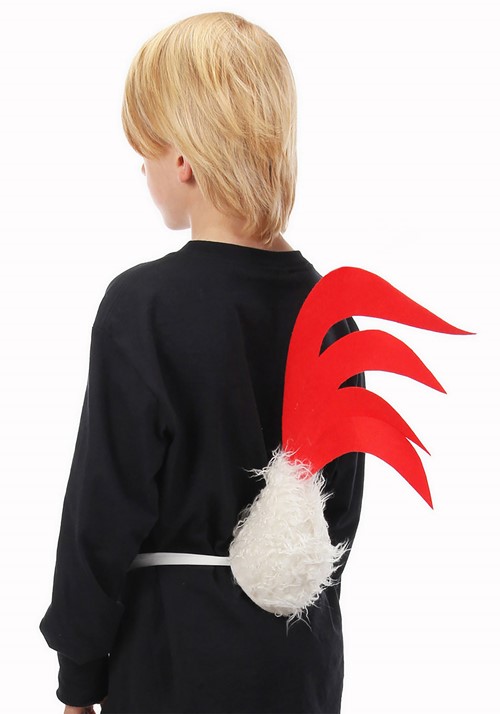 Elastic Perky Chicken Costume Accessory Tail
