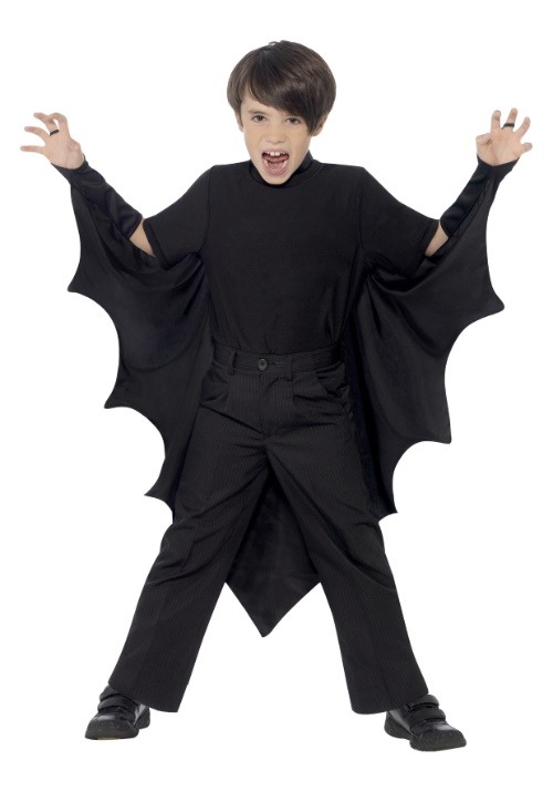 Child Black Bat Wings