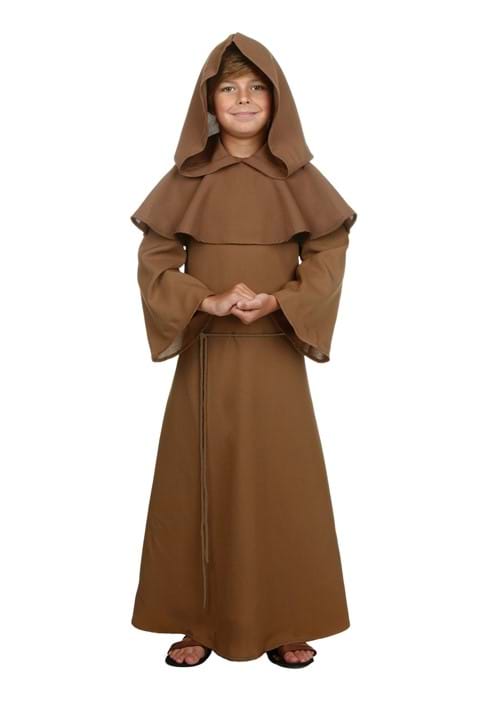 Brown Monk Robe Costume for Kids