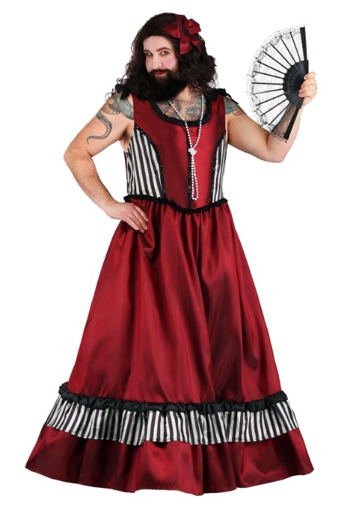 Men's Bearded Woman Costume