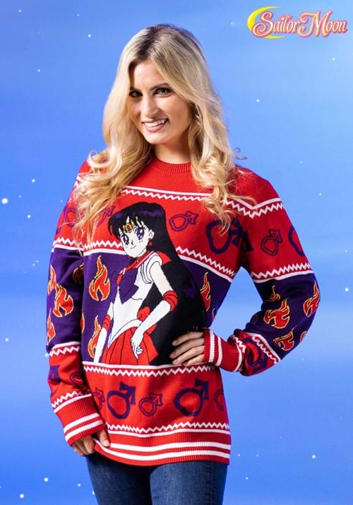 Sailor Moon Sailor Mars Adult Ugly Sweater