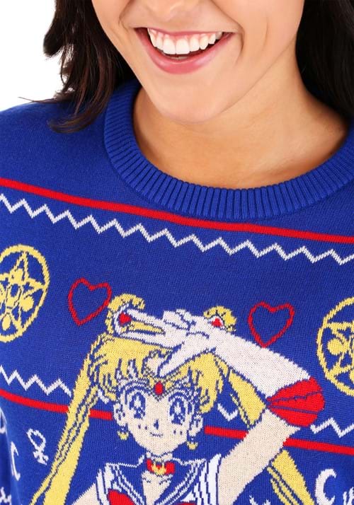Adult Sailor Moon Fair Isle Ugly Christmas Sweater