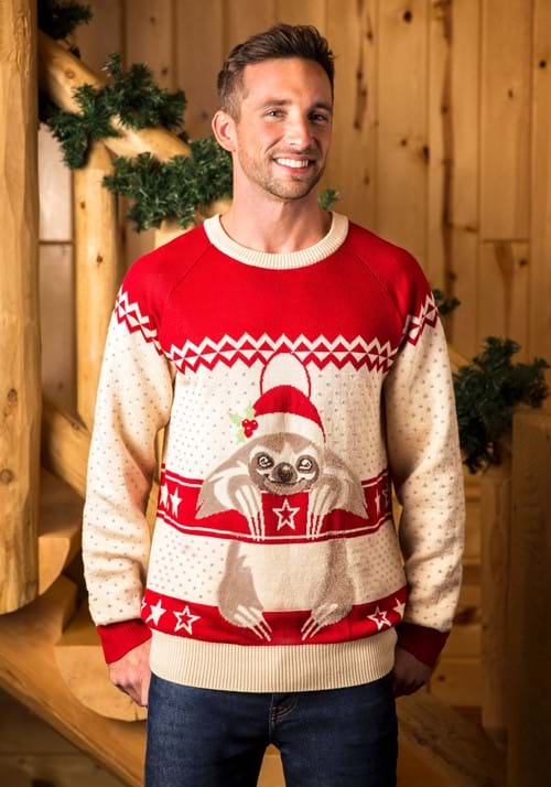 Adult Sloth Ugly Christmas Sweater 3 Adult Sloth Ugly Christmas Sweater