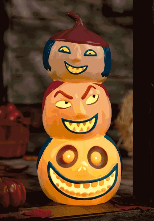 Lock, Shock and Barrel 18 Inch Light-Up Pumpkins Decoration
