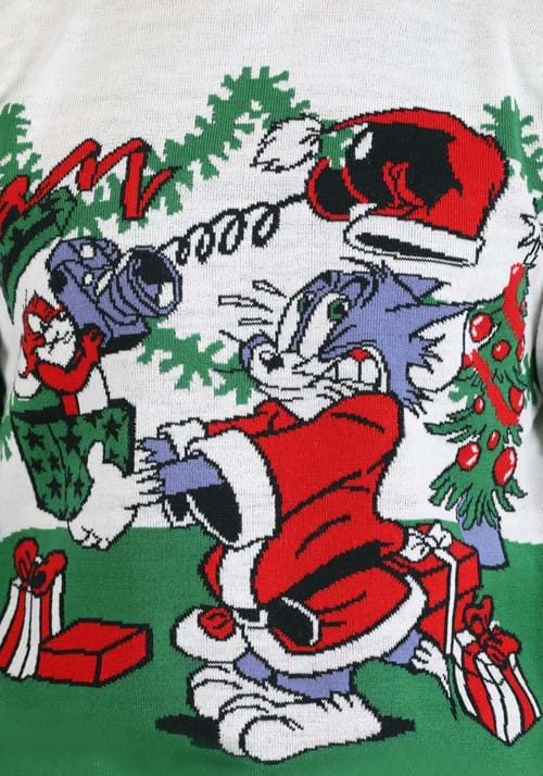 Adult Tom and Jerry Scenic Ugly Christmas Sweater 4 Adult Tom and Jerry Scenic Ugly Christmas Sweater