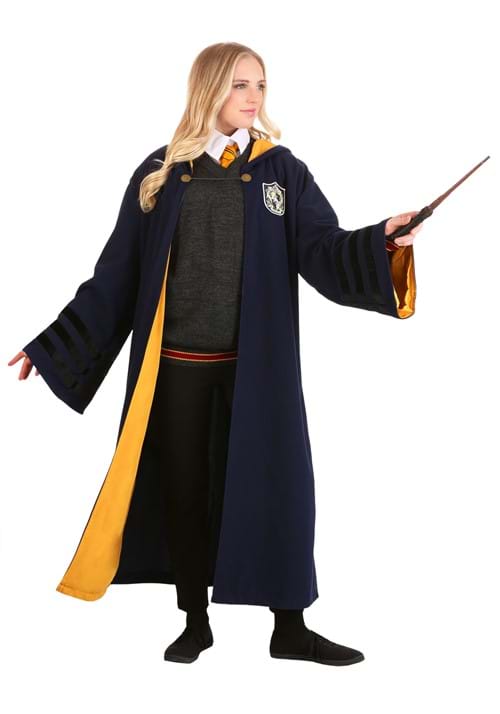 Vintage Harry Potter Hogwarts Hufflepuff Adult Costume Robe