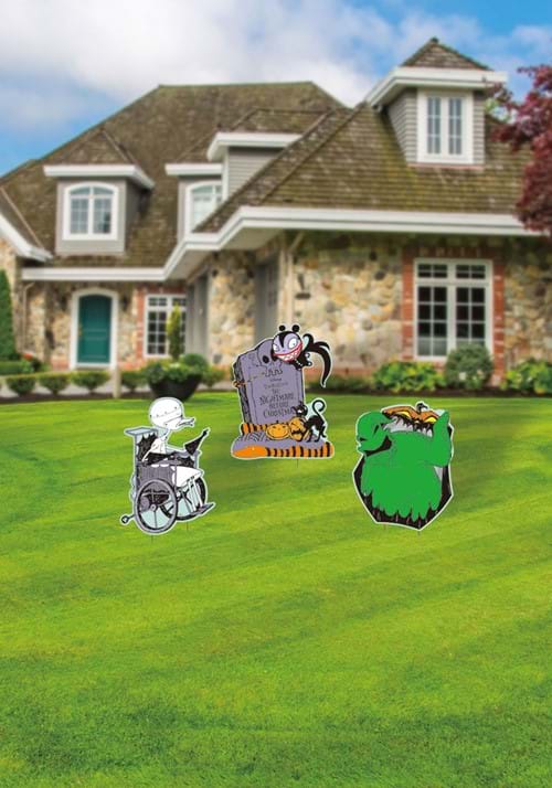 15-Inch Oogie Boogie and Dr Finkelstein Decorative Yard Kit