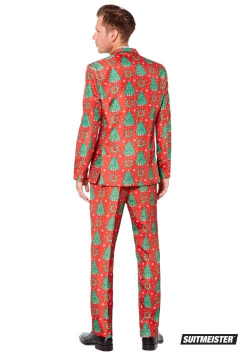Men's Red Christmas Trees Suitmeister Suit