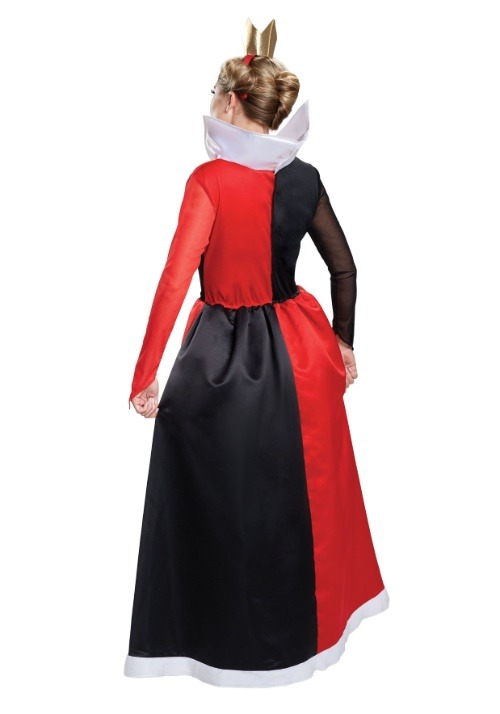 Deluxe Alice in Wonderland Queen of Hearts Womens Costume
