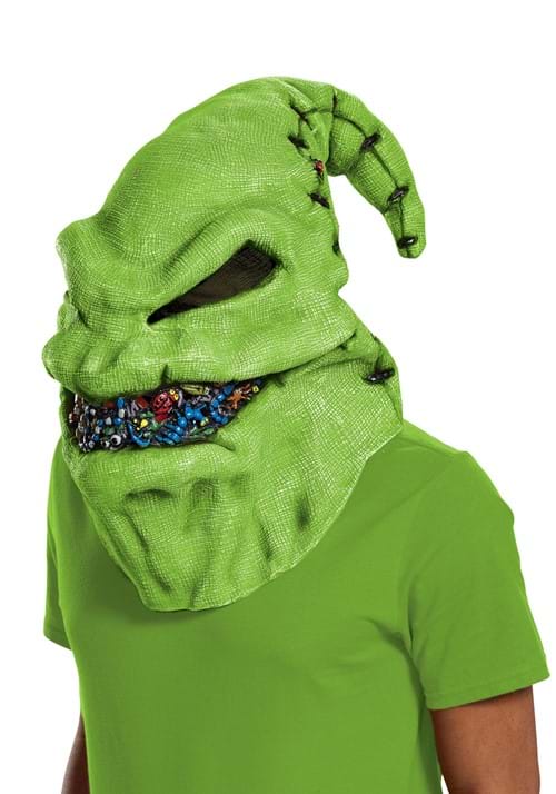 Oogie Boogie Adult Green Vinyl Costume Mask 3 Oogie Boogie Adult Green Vinyl Costume Mask