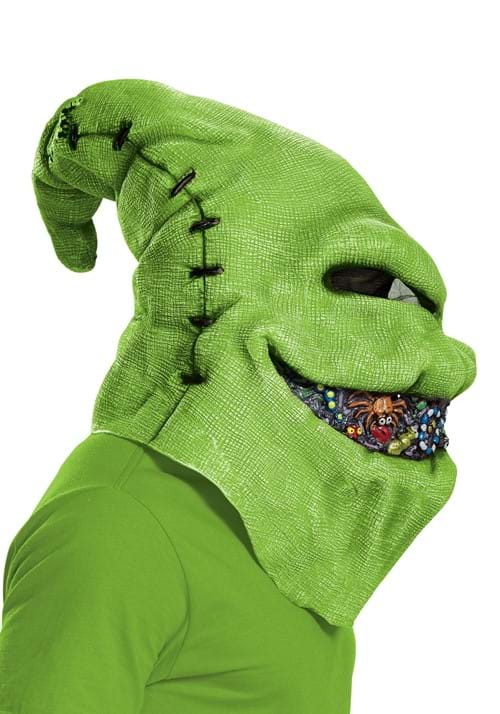 Oogie Boogie Adult Green Vinyl Costume Mask 4 Oogie Boogie Adult Green Vinyl Costume Mask