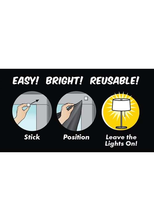 34.5 x 60 Light Changing Angel to Demon Window Poster Decoration