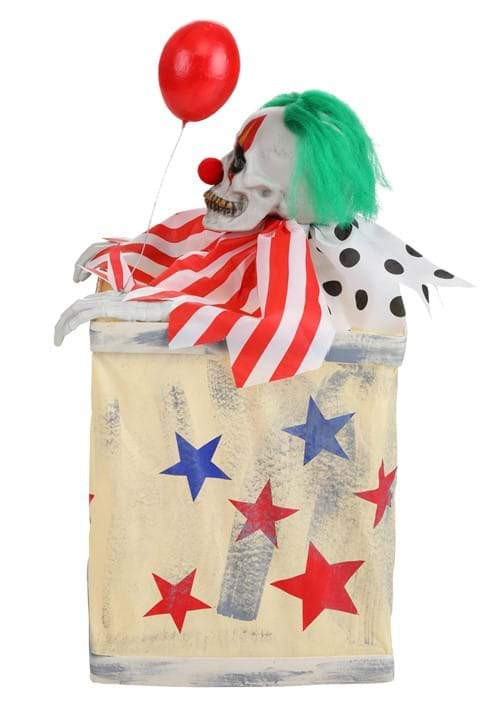 2.5FT Animated Laughing Evil Clown in Box Prop