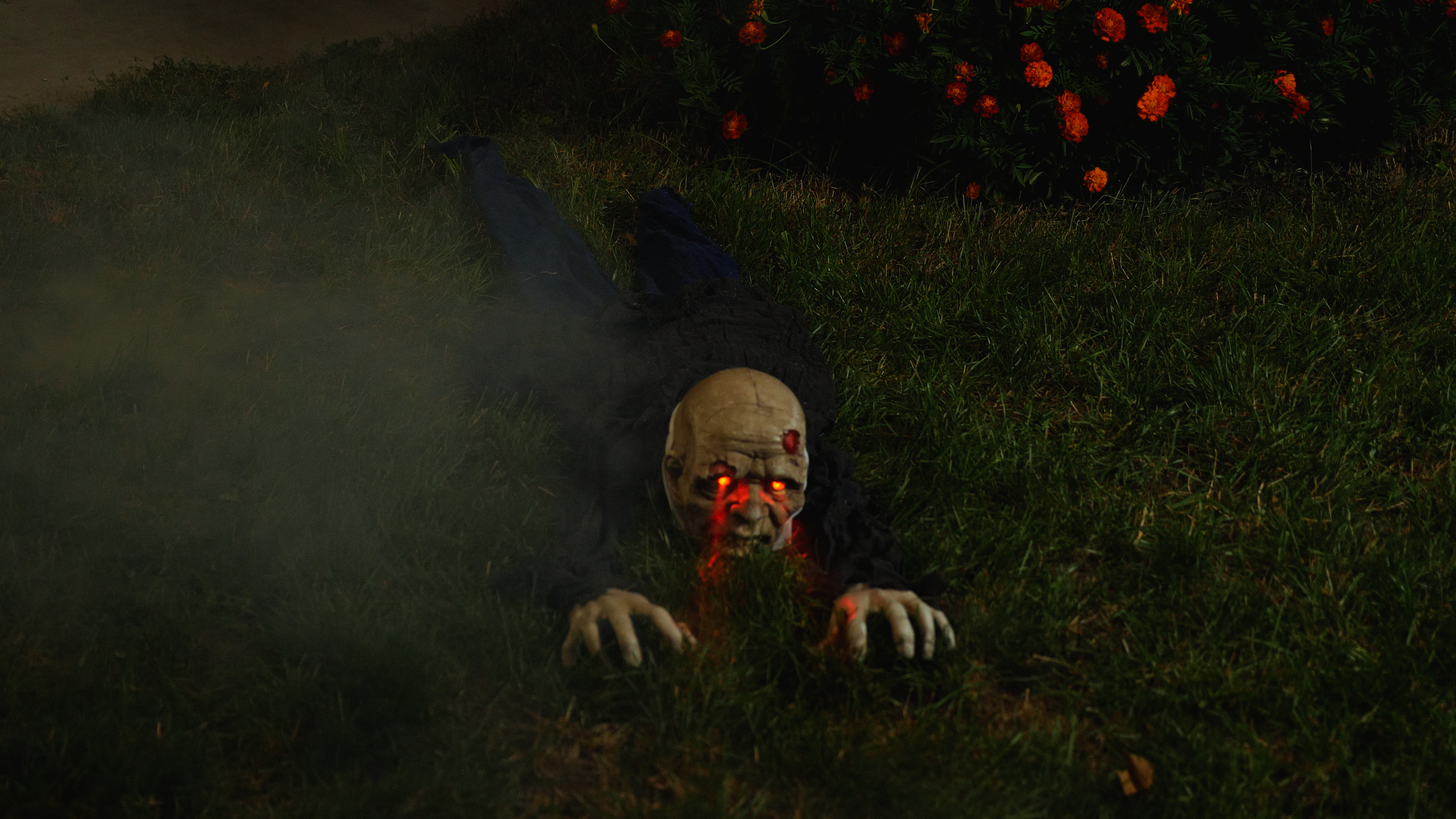 65-Inch Crawling Zombie Animated Decoration