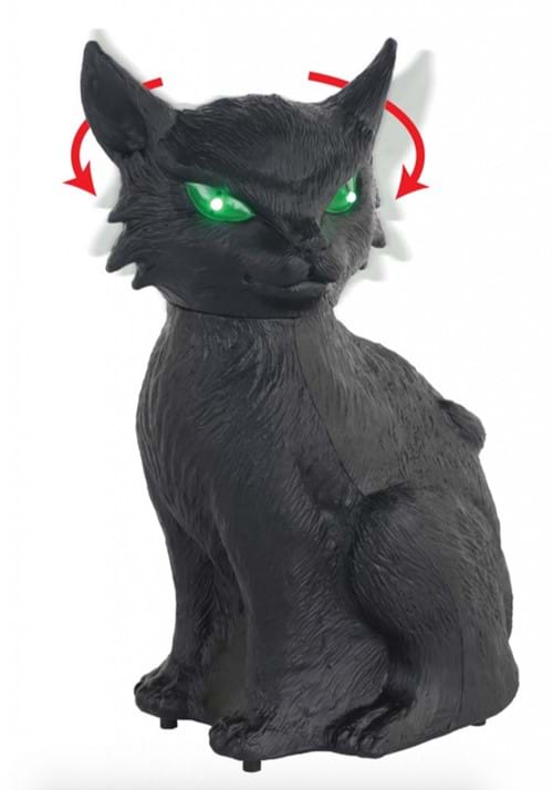 13-Inch Animated Creepy Cat Halloween Prop